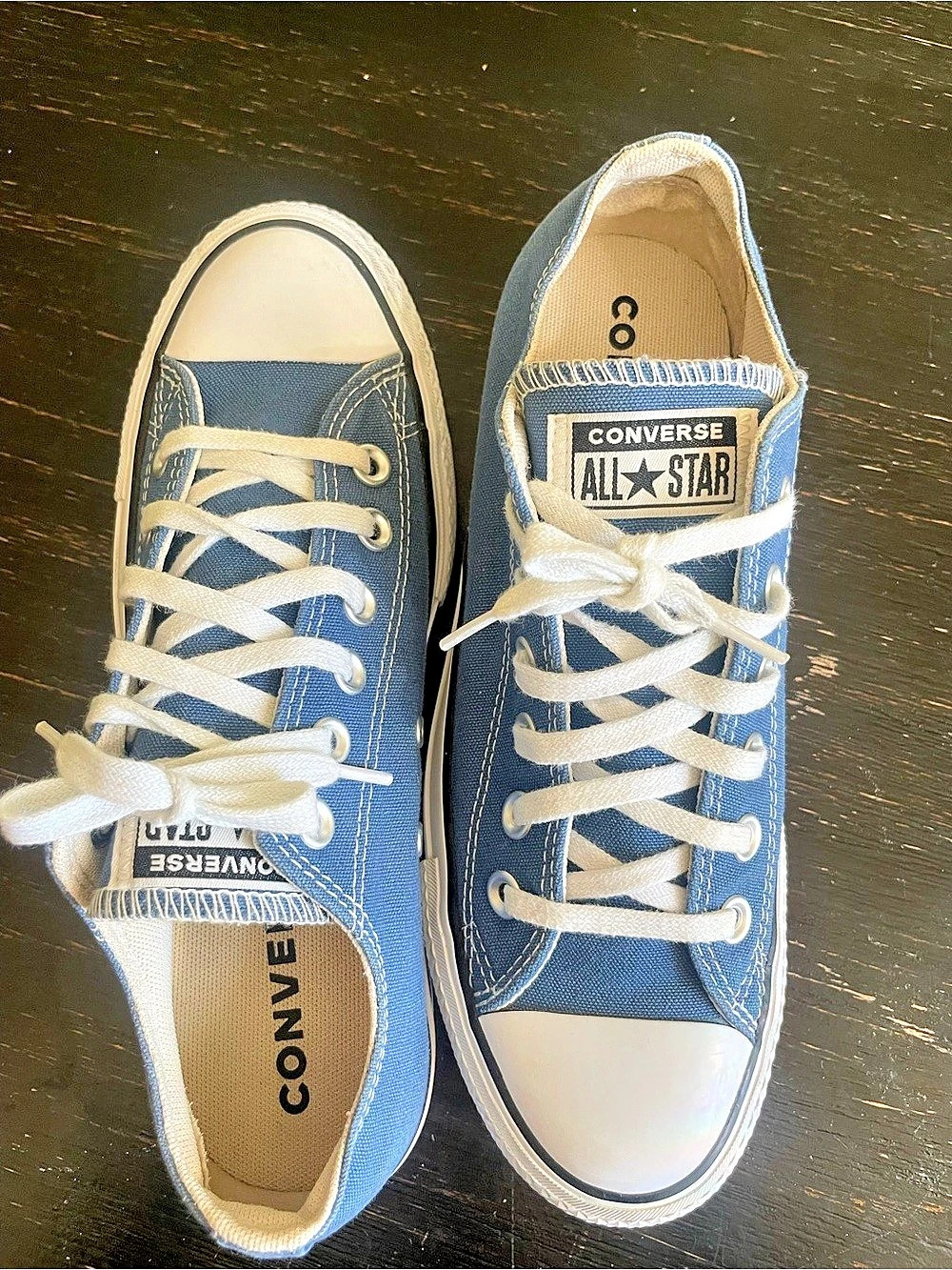Converse Chuck Taylor All Star Lift Platform Low Top Blue & White US 7.5